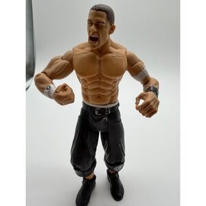 USED 2003 Jakks Pacific WWE John Cena Ruthless Aggression 7" Figure Black Gear